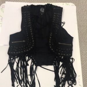 Fun fringe vest